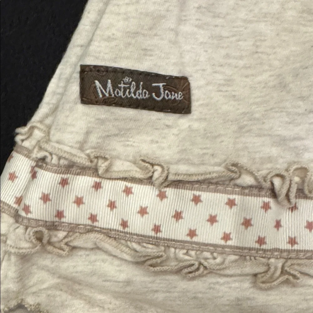 Matilda Jane Cream Kids Dress with gold star‎ Accents size 4